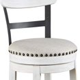 thumbnail image 3 of Signature Design by Ashley D546-530 Valebeck Barstool White Pub Height, 3 of 9