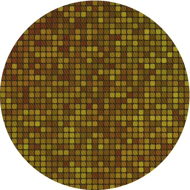 Ahgly Company Tapis de Zone Ronds d'Intérieur Lavables à la Machine, Transitionnels, Rouge Nuit, 5 Pieds Rond