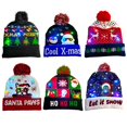 thumbnail image 3 of Christmas Led Switch Box Knitted Hat Lantern Party Warm Adult Hat With Ball, 3 of 8