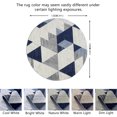 thumbnail image 2 of JV Home Tapis Rond Flèche Bleu 4 Pi Lavable Antidérapant, 2 of 6