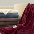 thumbnail image 1 of Beautyrest Heated Plush Throw Lavender 60x70, 1 of 9