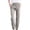 Grey, variant on RKSTN Womens Pants Woman Solid Color Cotton And Linen Drawstring Elastic Waist Long Straight Pants Soft Loose Straight Leg Hiking Pants