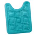 thumbnail image 1 of Clara Clark Bathroom Rugs, Velvet Memory Foam Bath Mat, Ultra Soft Non Slip and Absorbent - Waffled - Contour - Teal, 1 of 6