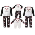 thumbnail image 1 of Family Matching Christmas Pajamas Set  Reindeer Print Tops Long Pants Sleepwear Outfits, 1 of 6