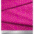 thumbnail image 2 of Soimoi Pink polyester Crepe Fabric Polka Dots Print Sewing Fabric Yard 52 Inch Wide, 2 of 3