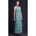 thumbnail image 4 of Bimba Floral Ladies Sleeveless Long Print Maxi Dress with Side Slits Summer Wear-Medium, 4 of 6