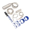 thumbnail image 3 of Radiator Hose Sleeve Stainless Steel Dress Up Hose Cover Kit Universal Radiator Hose Sleeving Set Extreme Heat Resistant for Vehicle, 3 of 7