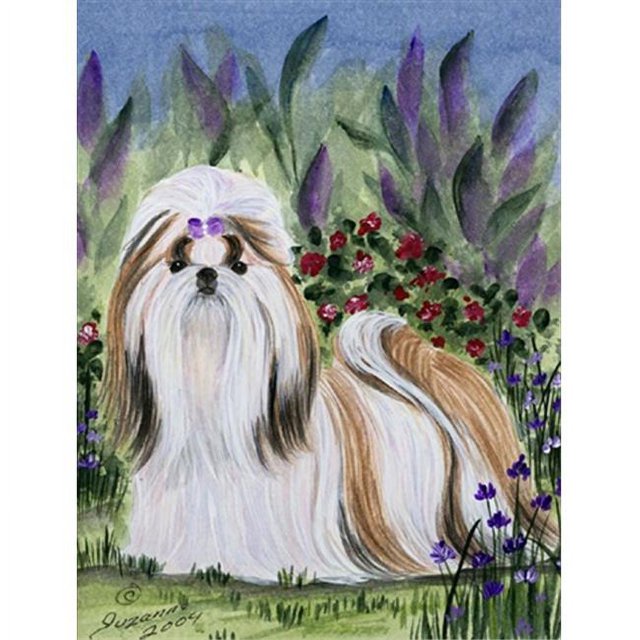 Carolines Treasures SS8034GF Shih Tzu Drapeau Jardin Taille