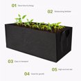 thumbnail image 4 of Labymos Rectangle Garden Grow Bags Planter Box Planting Beds Grow Pots with Handles Breathable Felt, 4 of 8