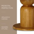thumbnail image 3 of Maven Lane Mila Contemporary Round Wooden Dining Table in Refined Natural Finish, 3 of 6