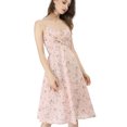 thumbnail image 1 of INSPIRE CHIC Robe à Bretelles Réglables à devant Torsadé à Motif Floral pour Femme, 1 of 6