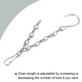 thumbnail image 3 of Unique Bargains 24cm Extension Lighting Chain S Hook Hanging Chains Silver Tone 2 Pack, 3 of 6