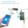 thumbnail image 2 of Amdohai eWeLink DC5V 24V 32V Wifi Switch Wireless Relay Module Smart Home Automation Modules Phone APP Remote Control Timer Switch Home Voice Control for Access Control System Inching/Self-Lockin, 2 of 7