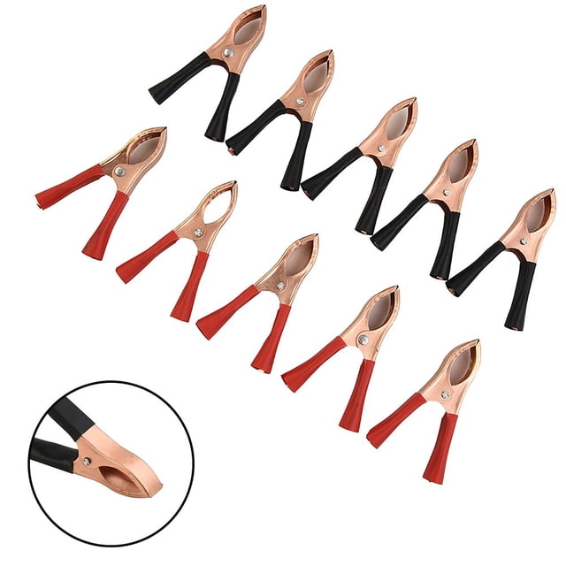 30A Car for Alligator Clips Battery Clamps Crocodile Clip Aligator Clips 70mm