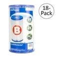 thumbnail image 1 of Intex Pool Easy Set Type B Cartouche de Pompe de Filtre de Remplacement (Lot de 18) / 29005E, 1 of 7
