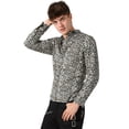thumbnail image 3 of INSPIRE CHIC Chemise en Coton à Manches Longues Boutonnée à Imprimé Léopard Vintage pour Homme, 3 of 6