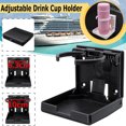 thumbnail image 1 of Maoww Folding Cup Holder Universal Stable Bottle Bracket Vehicle RV Marine Boat Drinks Rack Modified Component Organization Fittings Black Gear Adjustment, 1 of 9