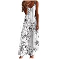 thumbnail image 2 of Rbaofujie Robe Débardeur Sans Manches à Col en V pour Femmes Été 2022 Soldes Liquidation, 2 of 5