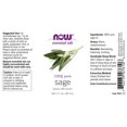 thumbnail image 2 of NOW Foods - 100% Pure Essential Oil Sage - 1 fl. oz., 2 of 2