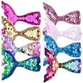 thumbnail image 1 of 8PCS Élégant Épingle à Cheveux Sirène Trois Dimensions Paillettes Pince à Bec de Canard Coiffure, 1 of 7