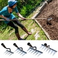 thumbnail image 3 of Aodebiao Ironrake The Heavy-Duty Iron Weeding Rake,1pc Iron Rake for Gardening and Weeding with Metal Tines,Weeding Rake for Sturdy Dethatching,Ironrake for Backyard Lawn Loosening Planting Weeding, 3 of 3