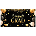 thumbnail image 1 of Graduation Party Supplies Congrats Grad Banner Backdrop Background with Balloons and Confetti Decorations for Graduation Ceremony Celebration Classroom Event, 1 of 4