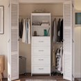 thumbnail image 3 of Systembuild Evolution Nevaeh Ridge 4 Drawer Closet Storage, White, 3 of 9