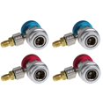 thumbnail image 1 of 4 Pcs Adaptateur de Coupleur Rapide pour Voiture Auto Freon R134A, Réfrigérant de Climatisation, Jauge de Collecteur A/C Réglable, 1 of 7