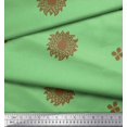 thumbnail image 2 of Soimoi Moss Georgette Fabric Flower Artistic Print Sewing Fabric Yard 42 Inch Wide, 2 of 3