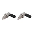 thumbnail image 4 of maskred Durable Stainless Steel L Type Indexing Plungers Fine Thread Locking Bolts Silver M20-10 2Set, 4 of 6
