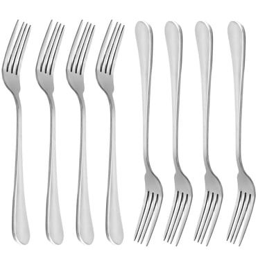 Dinner Forks, 18/10 Heavy-Duty Stainless Steel Dinner Forks Set Of 8, 8 Inches