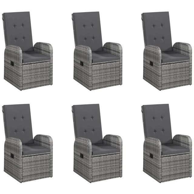 vidaXL Ensemble de Salle à Manger de Jardin 7 Pcs Brun