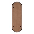 thumbnail image 4 of Kate and Laurel Rollo Midcentury Capsule Wall Mirror, 16 x 48, Black, Decorative Full Length Oval Mirror for Wall, 4 of 7