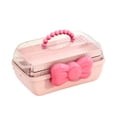 thumbnail image 2 of 3-Layer Kids Hair Accessories Organizer,Girls Hair Accessories Storage Box,Bow Switch Organizer Box Jewelry Box,Plastic Hair Ties Holder Hair Clips Container Headbands Organizer Gift for Baby Girls, 2 of 7