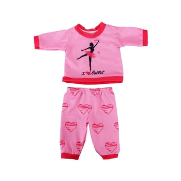 Meitianfacai Vêtements de Poupée Jouets pour Enfants Déguisement Pyjama Décontracté Vêtements de Poupée pour Poupée de 18 Pouces Accessoire Jouet de Fille