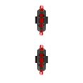 thumbnail image 1 of Maoww Bike Tail Lights LED USB Rechargeable Bicycle Safety Cycling Mountain Bikes Signal Rear Lamp Survival Accessories Red 2Set, 1 of 6