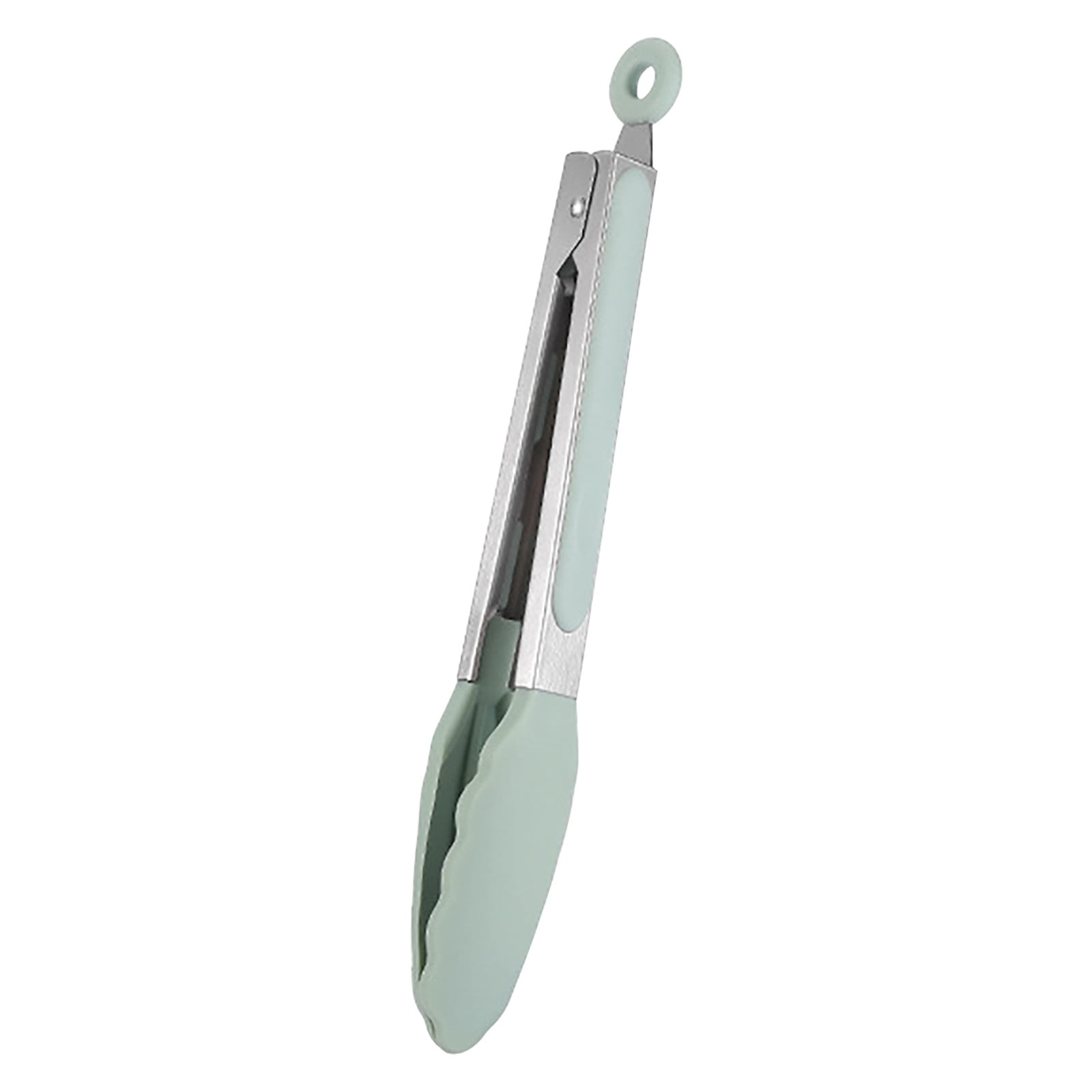 PVCS Premium Stainless Steel Locking Kitchen Tongs with Silicon Tips, 9 inch (Green) Heat Resistant Up To 480°F