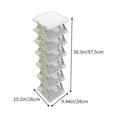 thumbnail image 3 of Uklsqma Multilayer Diy Storage Shelf Rack | Scandinavian Style Plastic Shoe Organizer | Adjustable Detachable Living Room Dormitory Plant Stand Bathroom Rack | Sturdy Modular Household Organizer, 3 of 6
