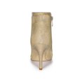 thumbnail image 2 of Unique Bargains Bottines à Talon Aiguille à Paillettes pour Femme à Bout Pointu Or (Taille 9), 2 of 7