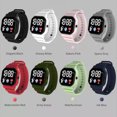 thumbnail image 2 of HEVIRGO C3-12 Electronic Watch Luminous Life Waterproof Square Dial LED Spaceman Sports Men Women Digital Watch for Student, 2 of 10