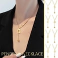 thumbnail image 3 of Pendentif Alphabet 26 Lettres Collier Lettre Initiale Mode pour Femmes C5L3, 3 of 8