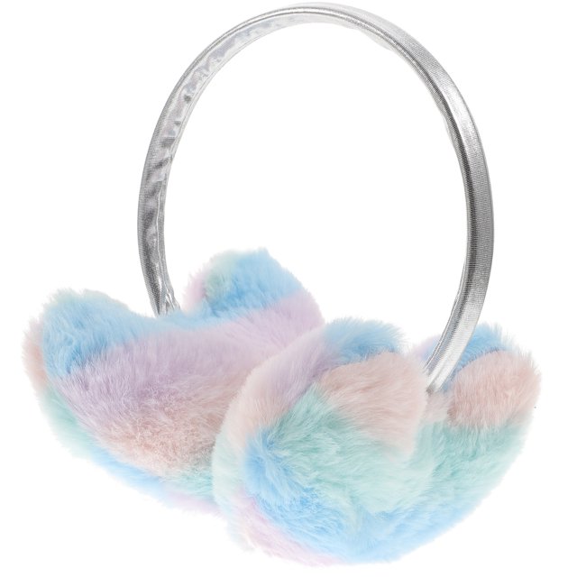 Cache-oreilles en Peluche Hiver Chaud Cache-Oreilles en Forme de Cœur pour Femmes Filles