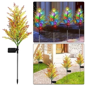 TopLLC Solar Christmas Tree Lights Jardin extérieur, Décoration de cour / Lumières de décoration de prise, Flicker décoratif multi-couleurs Xmas PineLights