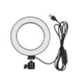 thumbnail image 1 of 6 Inch Desktop LED Ring Light 3200K-5500K Dimmable Mini Camera Light Lamp 3 Light Modes & 10 Brightness Level for YouTube Video Live Streaming Makeup Photography, 1 of 7
