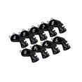 thumbnail image 3 of pitrice Golf Head Covers Mallet Putter Professionals Outdoor Training Equipment 9pcs Iron Black, 3 of 5