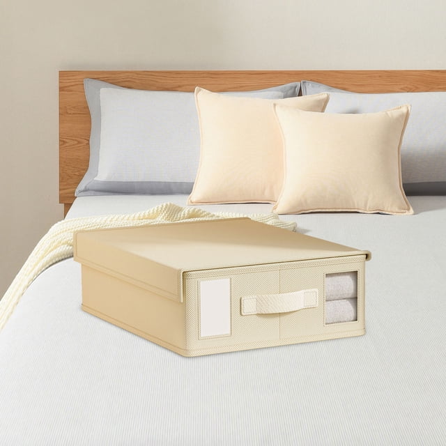 PRETXORVE Flat Sheet Organizer Flat Sheet Organizer Sheet Organizer and Storage Foldable Sheet Organizer Linen Sheet Set Folder with Window