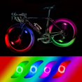 thumbnail image 1 of 4 x Lumière de Roue de Vélo LED, Lumière de Roue de Vélo LED Étanche avec 3 Modes Clignotants Lampe de Roue de Vélo pour Adulte et Enfant - Couleur, 1 of 5