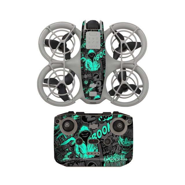 MYG Ensemble d'Autocollants Sunnylife pour DJI NEO Autocollant PCV Cool Skin Drone à Distance Protection