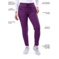 thumbnail image 2 of Adar Pro Modern Athletic Scrub Set For Women - Modern V-Neck Scrub Top & Yoga Jogger Scrub Pants, 2 of 6