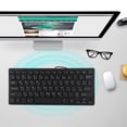 thumbnail image 4 of Mini Keyboard Arabic, Keyboard USB Interface Silent Business Wired Keyboard for Desktop Computer Ultra Thin 78 Keys, 4 of 7